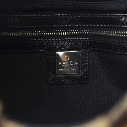 Fendi Calf Hair Leopard Print Shoulder Bag Brown Black 6 of 11