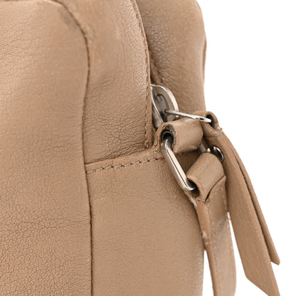 Saint Laurent Lambskin Monogram Small Lou Camera Bag Dark Beige 14 of 19