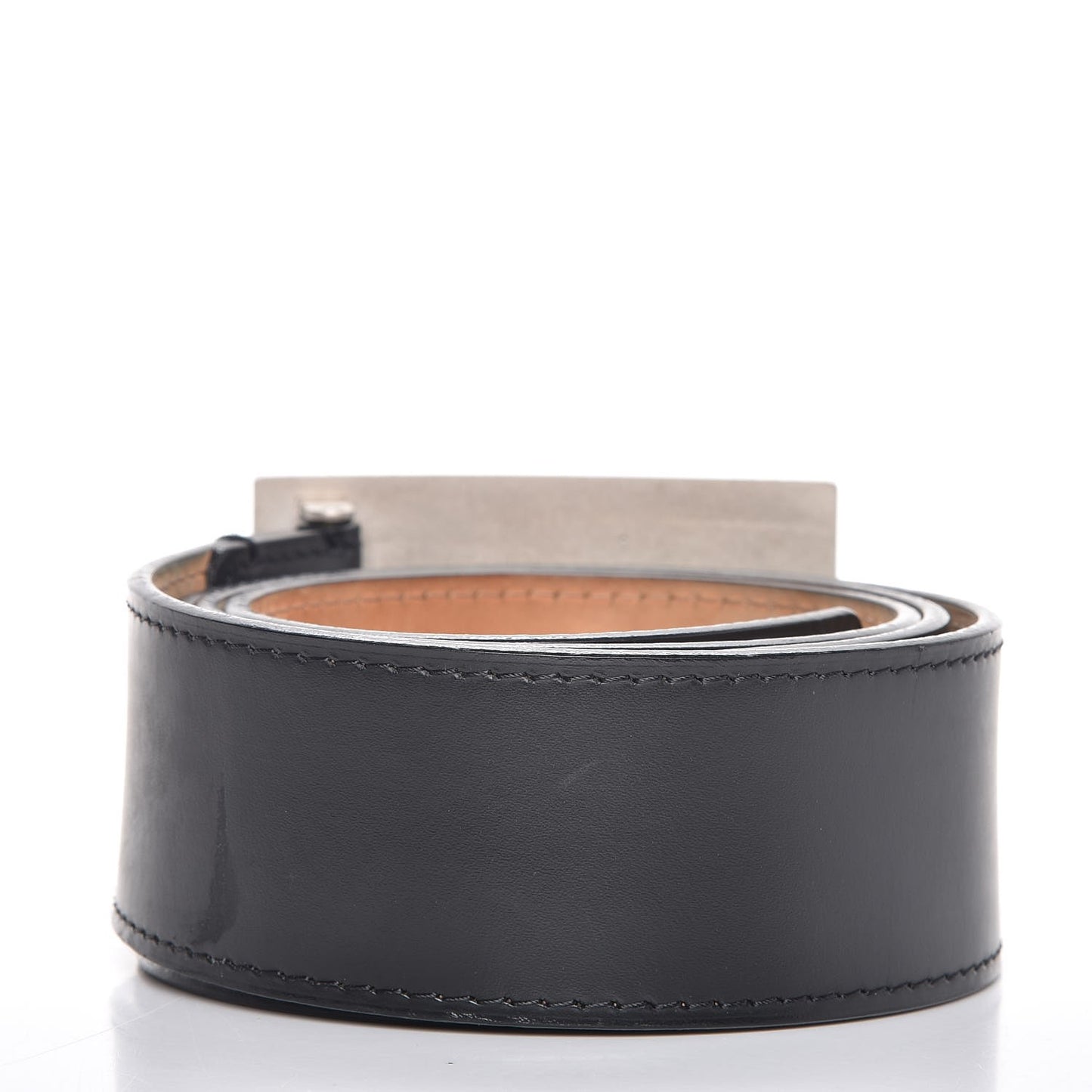 Calfskin Jeans Belt 100 40 Black