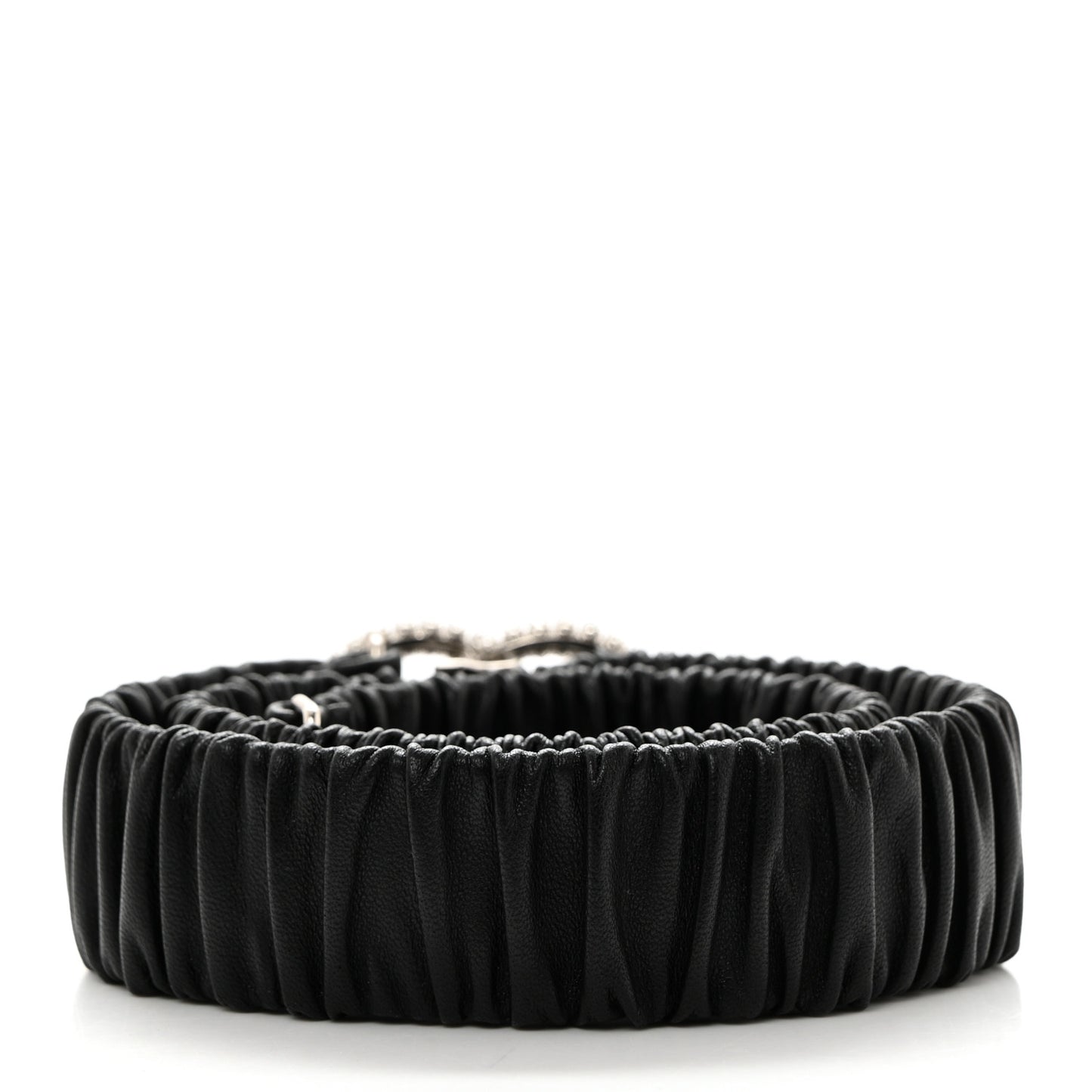 Calfskin Crystal CC Belt 70 28 Black