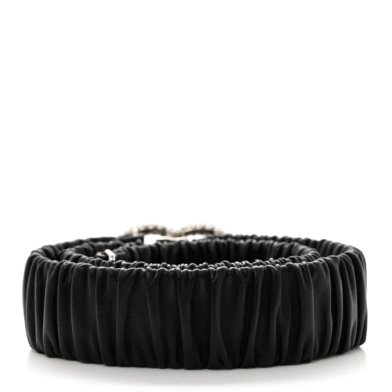 Chanel Calfskin Crystal CC Belt 70 28 Black 2 of 5