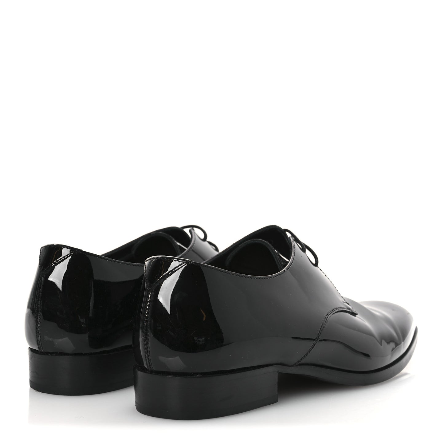 Patent Baltimora Lace Up Derby Shoes 39.5 Black