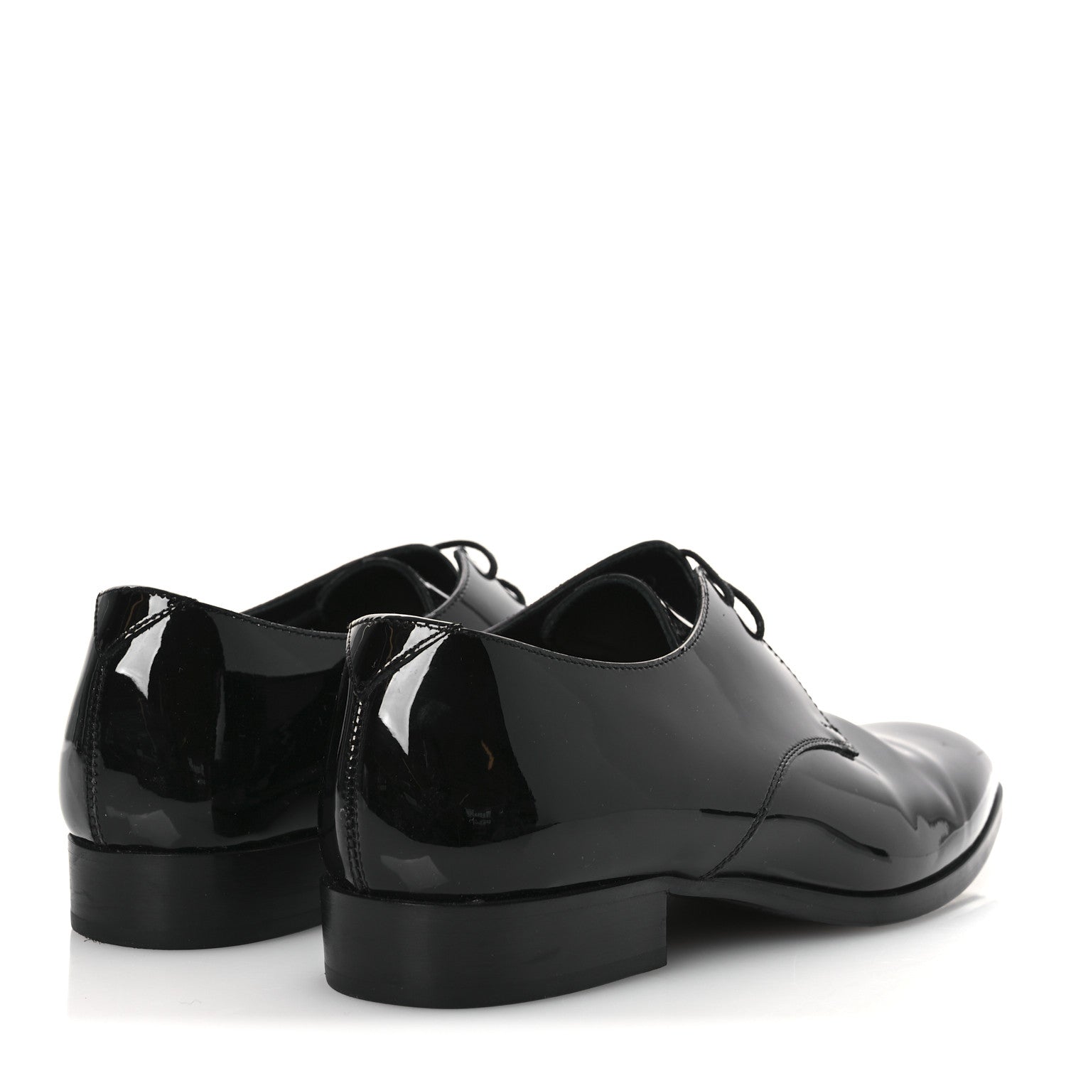 Saint Laurent Patent Baltimora Lace Up Derby Shoes 39.5 Black 5 of 12