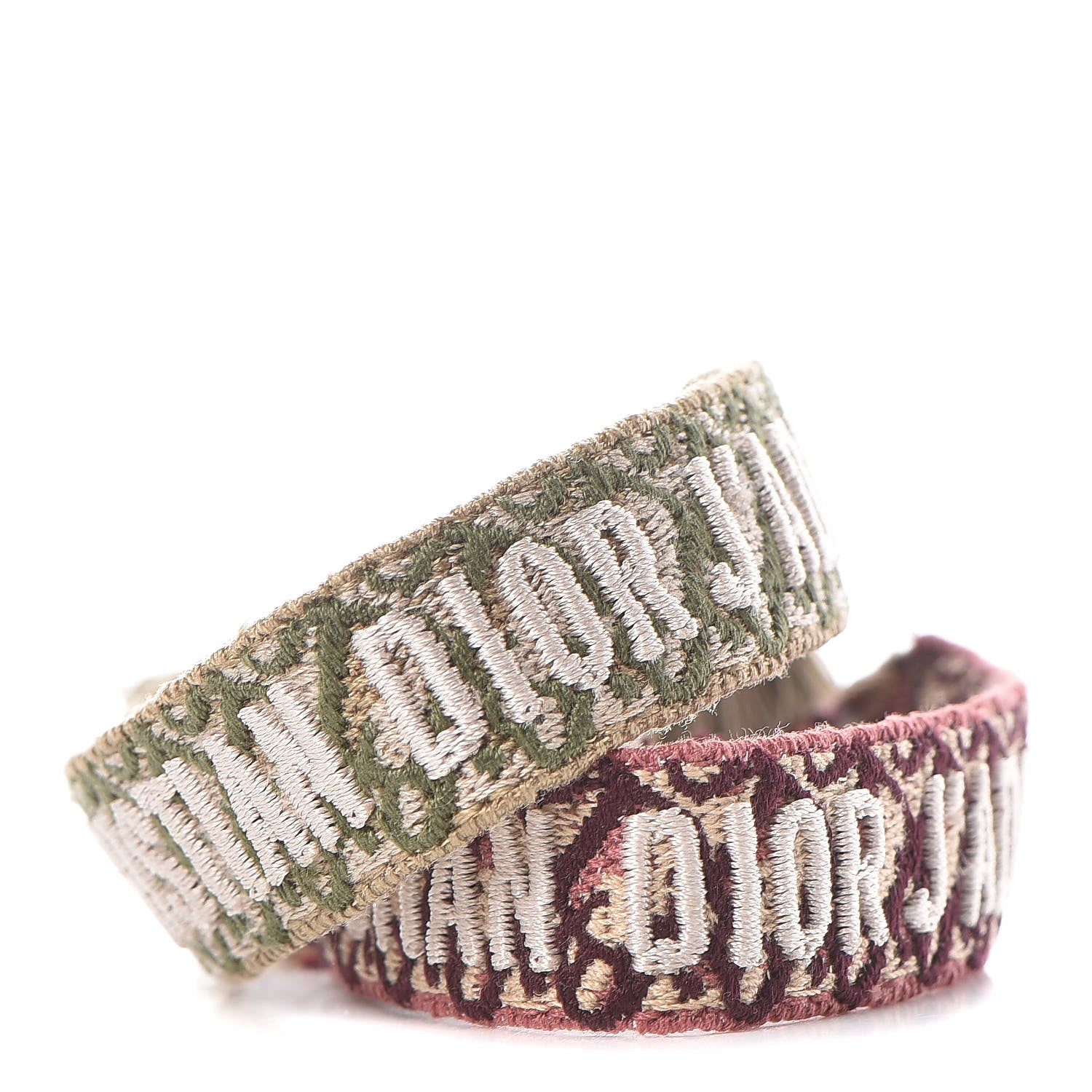 Christian Dior Woven Cotton J'Adior Friendship Bracelet Set 1 of 6