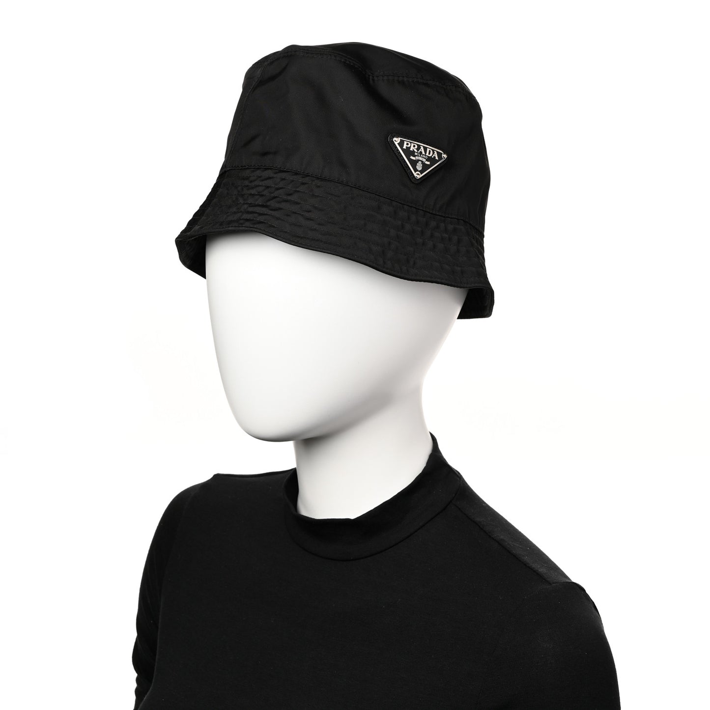 Nylon Bucket Hat S Black