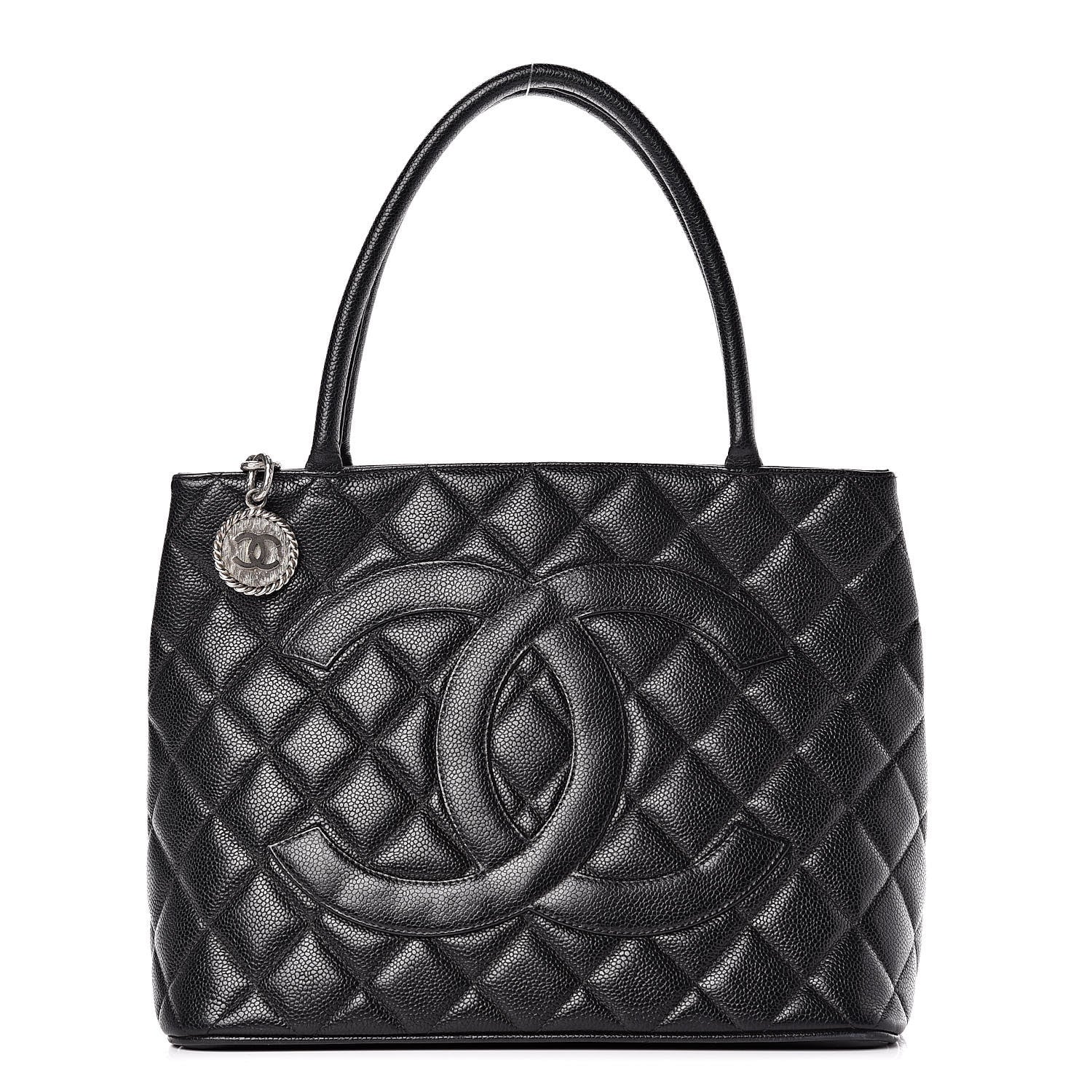 Chanel Caviar Quilted Medallion Tote Black 1 of 16