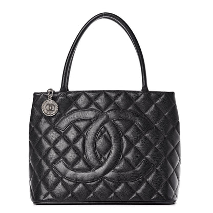 Chanel Caviar Quilted Medallion Tote Black 1 of 16