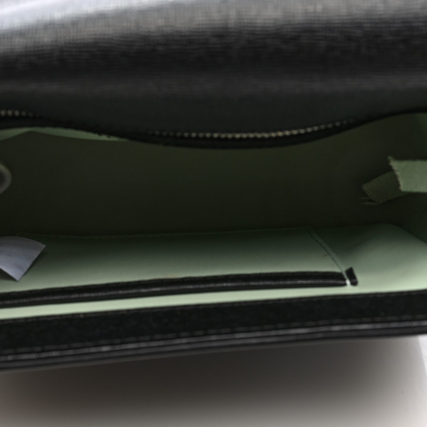 Saffiano Binder Clip Bag Black