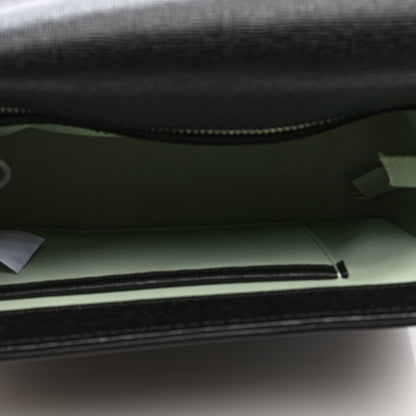 Off-White Saffiano Binder Clip Bag Black 5 of 10