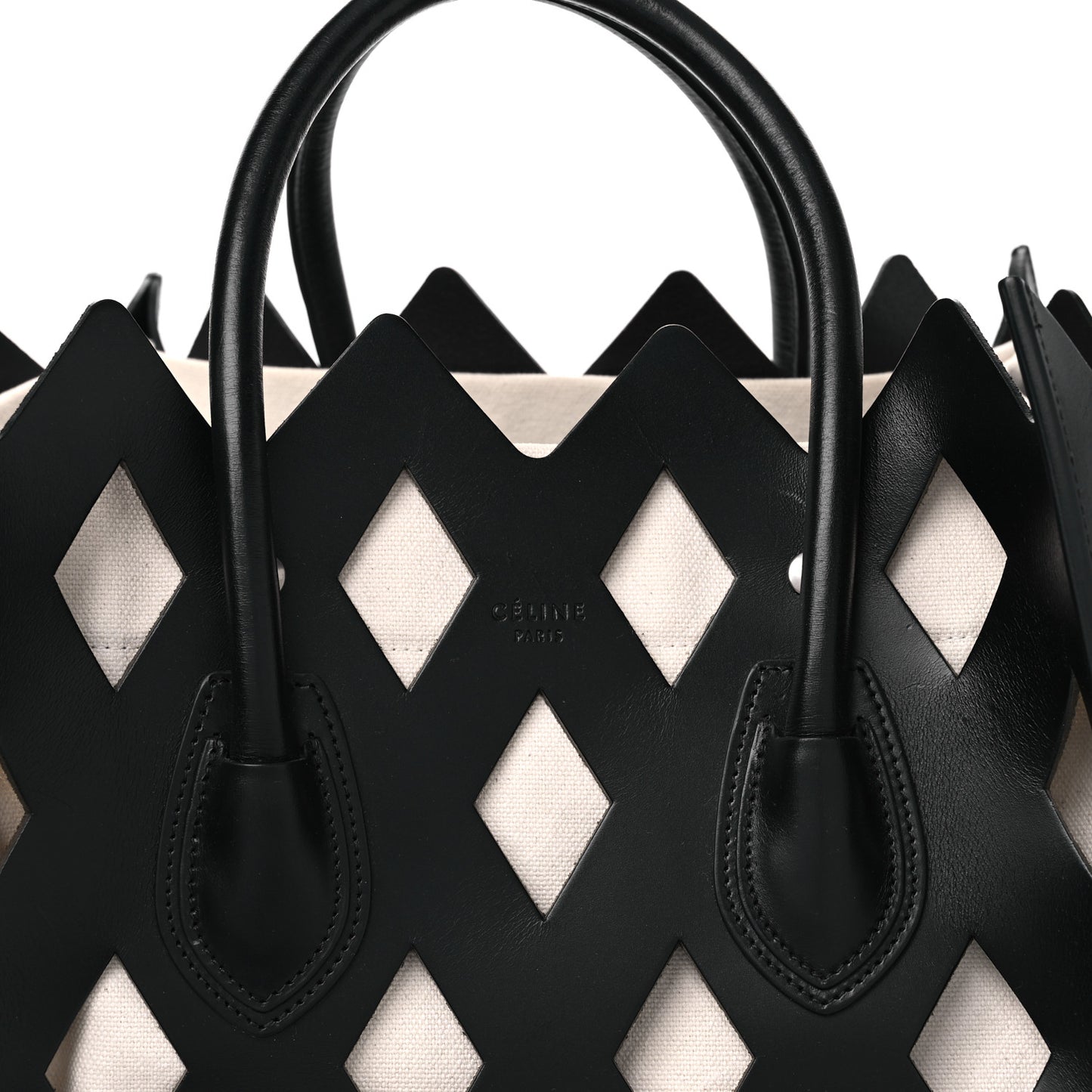 Calfskin Medium Cutout Phantom Luggage Black