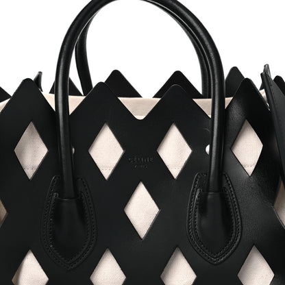 Celine Calfskin Medium Cutout Phantom Luggage Black 8 of 11