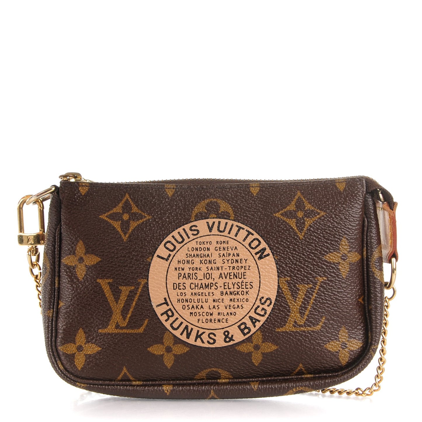 Monogram Complice Trunks and Bags Mini Pochette Accessories Beige