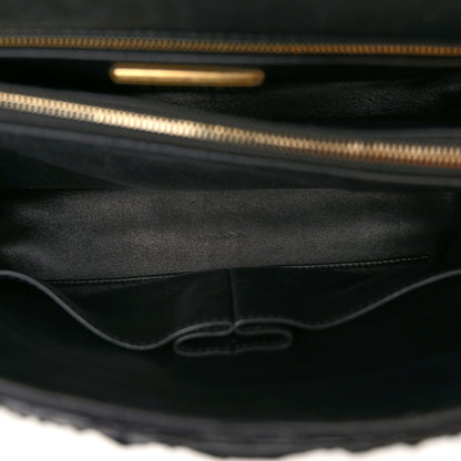 Chanel Snakeskin Small Coco Handle Flap Black 5 of 10