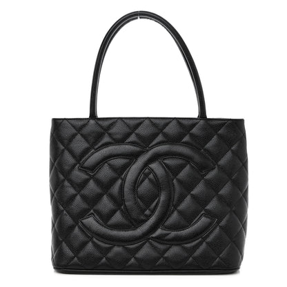 Chanel Caviar Quilted Medallion Tote Black 1 of 10