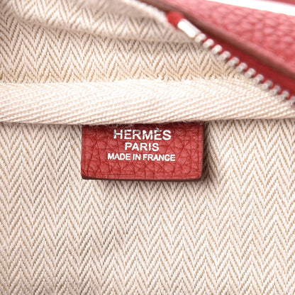 Hermes Taurillon Clemence Victoria II 35 Rouge Garance 6 of 13