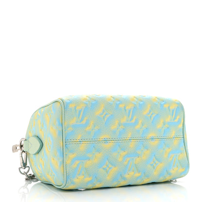 Louis Vuitton Empreinte Monogram Summer Stardust Speedy 20 Water Green 4 of 9