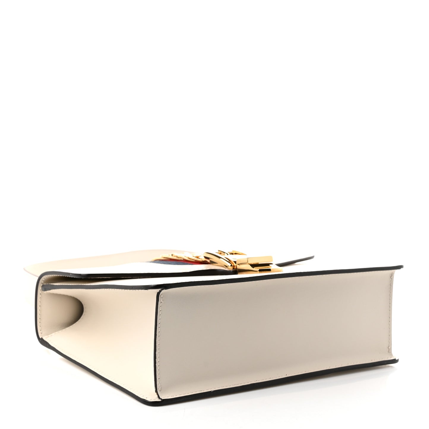 Calfskin Small Sylvie Shoulder Bag Off White