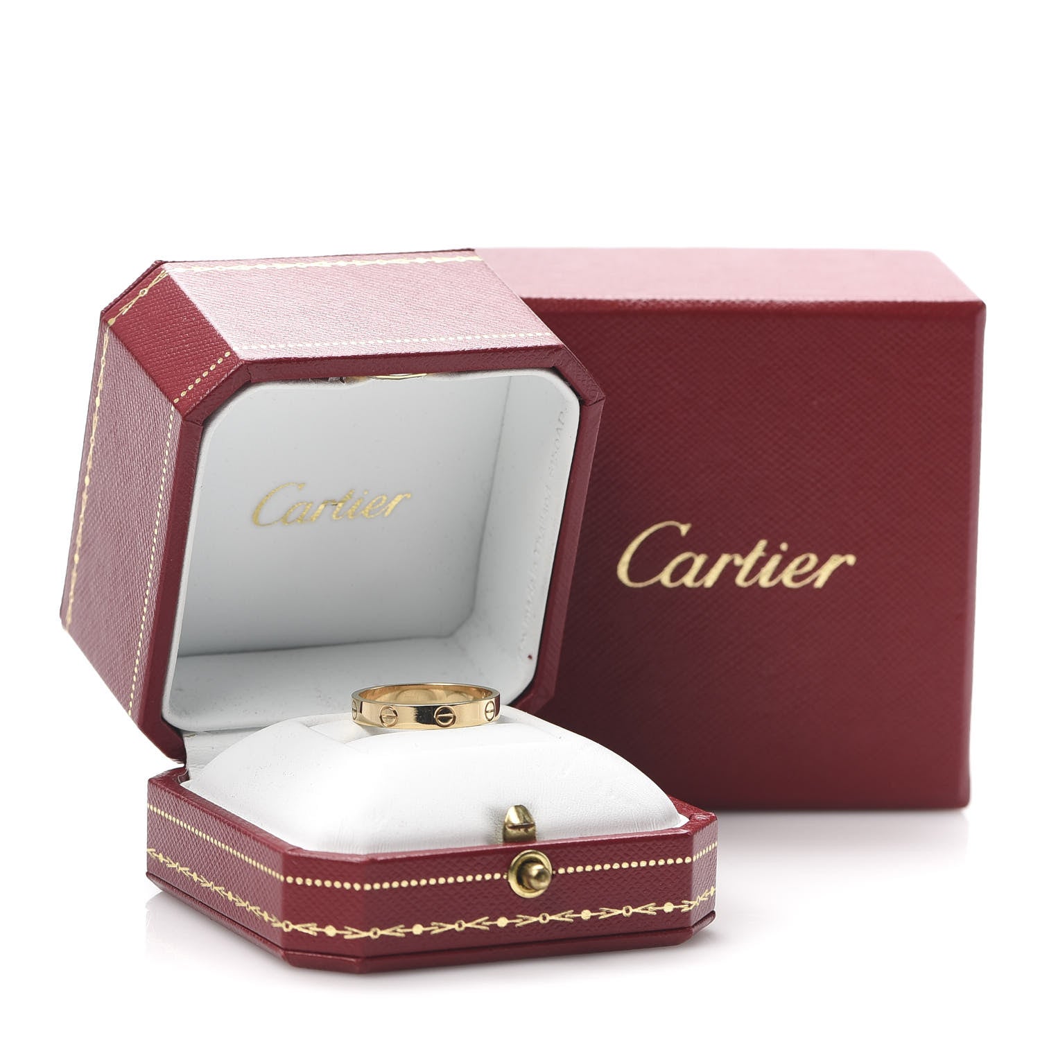 Cartier 18K Yellow Gold 3.5mm LOVE Wedding Band Ring 59 8.75 5 of 6