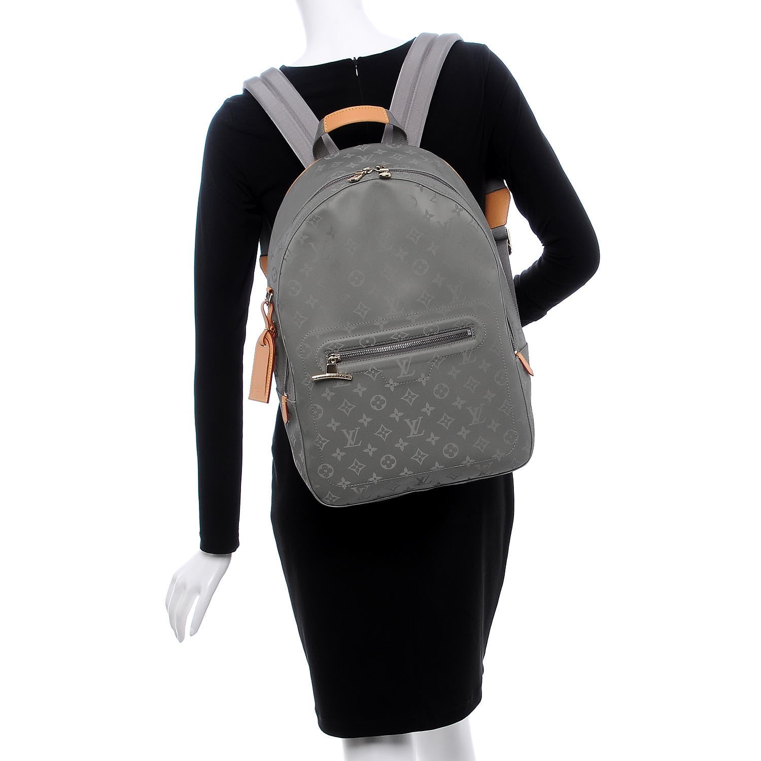 Louis Vuitton Monogram Titanium Backpack PM 2 of 7