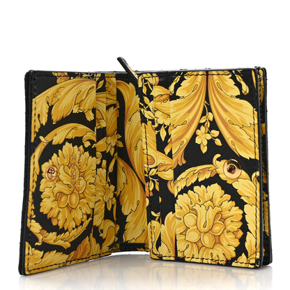 Versace Nappa Quilted Virtus Bifold Wallet Black 5 of 7