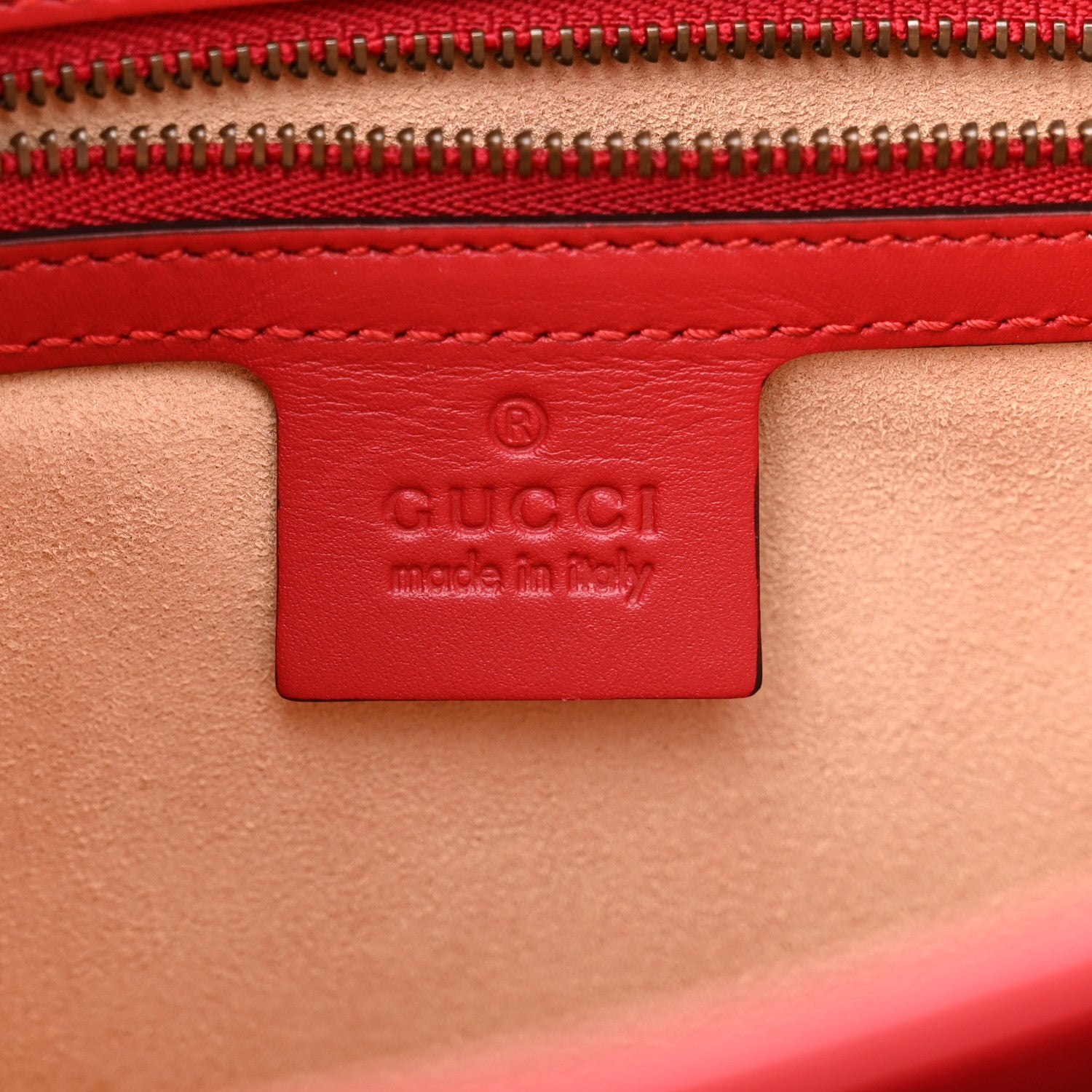 Gucci Calfskin Sylvie Web Small Queen Margaret Top Handle Bag Red 6 of 13