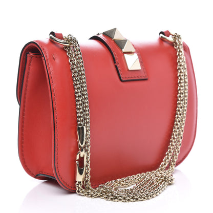 Valentino Garavani Vitello Small Glam Lock Rockstud Flap Red 2 of 10