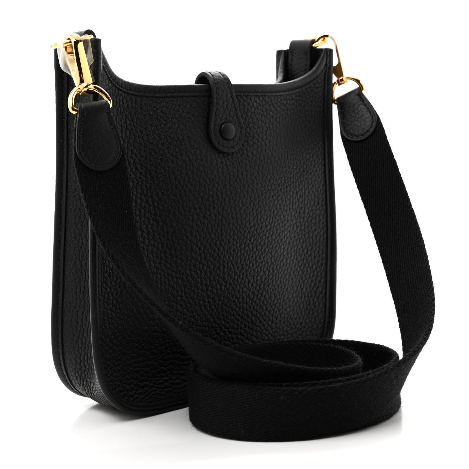 Hermes Taurillon Clemence Evelyne TPM Black 3 of 10