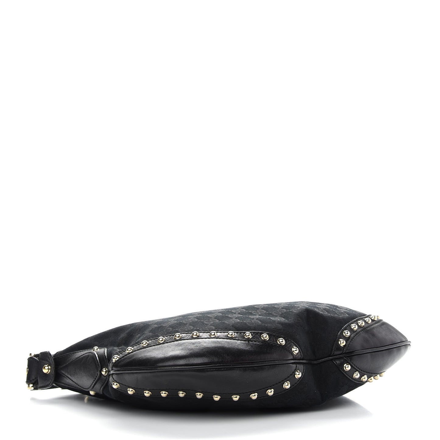 Monogram Web Pelham Studded Shoulder Bag Black