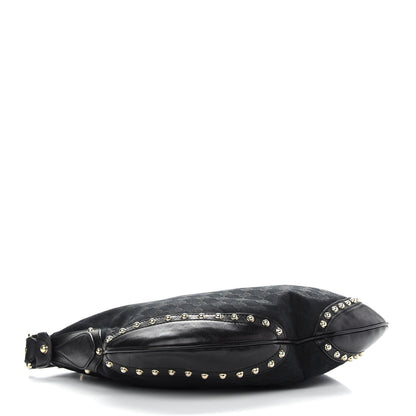Gucci Monogram Web Pelham Studded Shoulder Bag Black 4 of 11