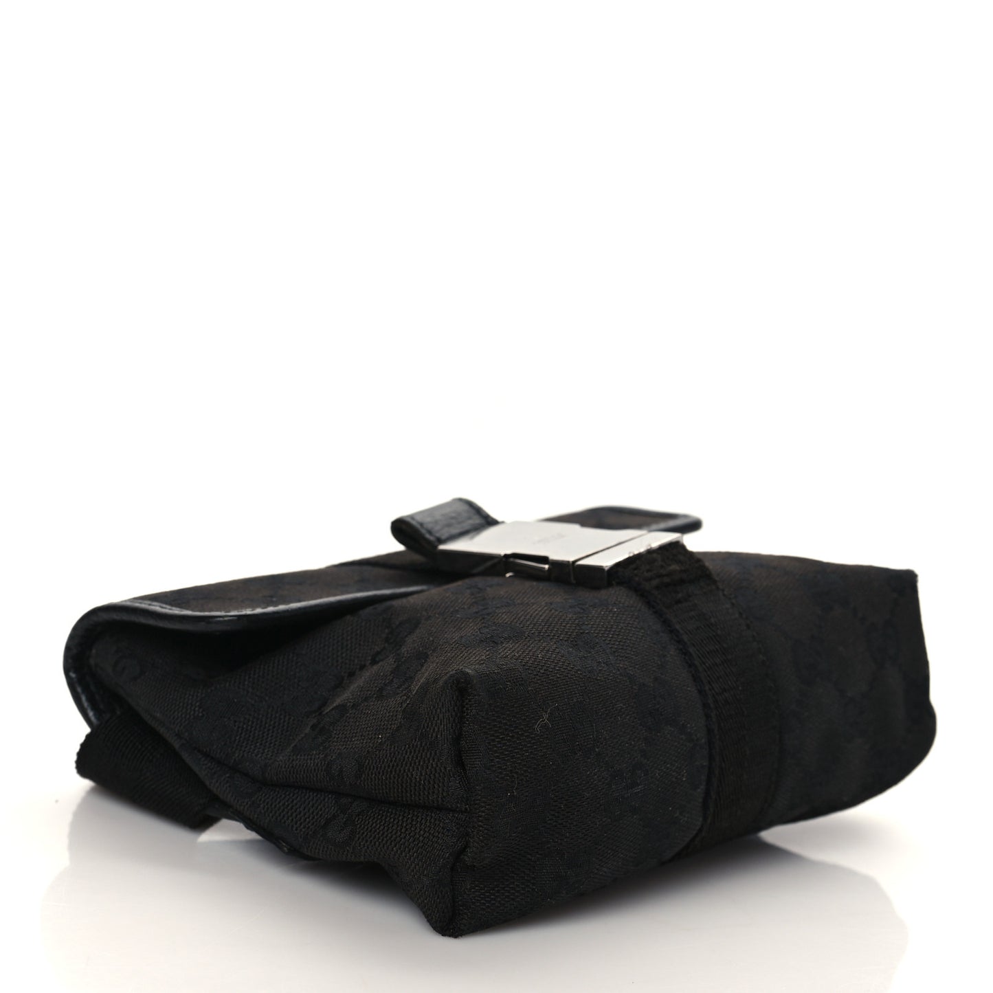 GG Monogram Web Buckle Belt Bag Black