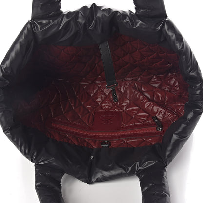 Chanel Nylon Quilted Medium Coco Cocoon Reversible Tote Black 9 of 17
