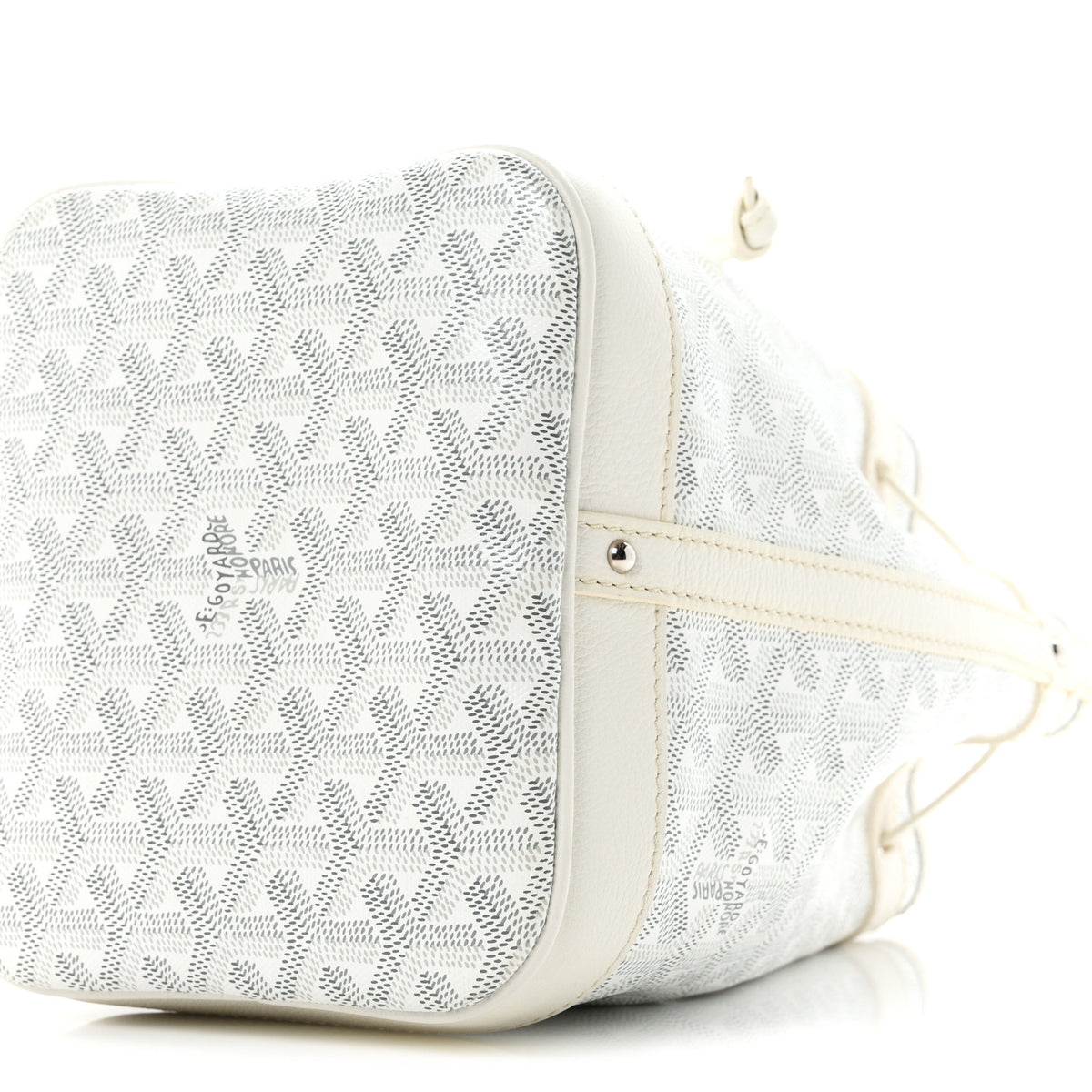 Goyard Goyardine Petit Flot Bucket Bag PM White 10 of 10