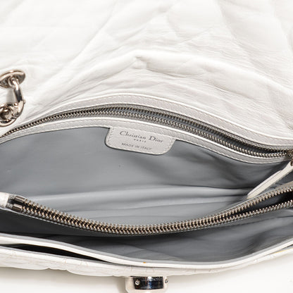 Christian Dior Lambskin Cannage Rendezvous Small Flap White 5 of 9
