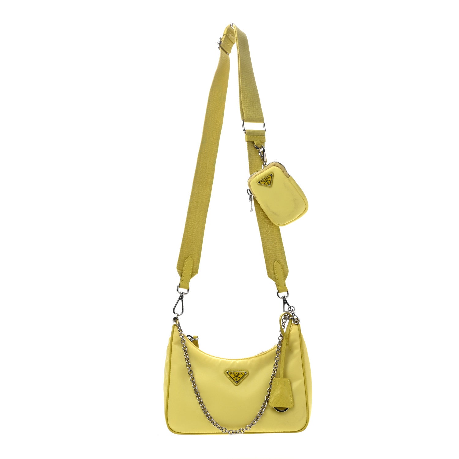 Prada Nylon Saffiano Re-Edition 2005 Shoulder Bag Ananas 1 of 14
