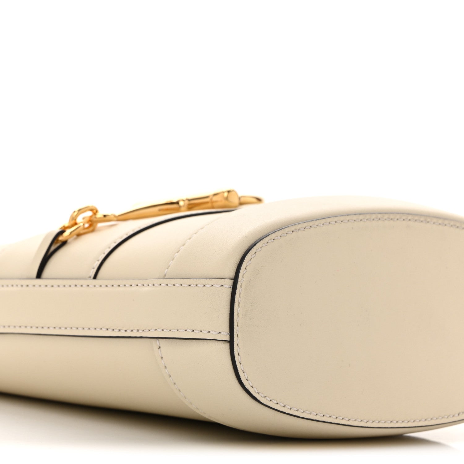 Gucci Arabella Calfskin Horsebit 73 Mini Bucket Bag White 9 of 12