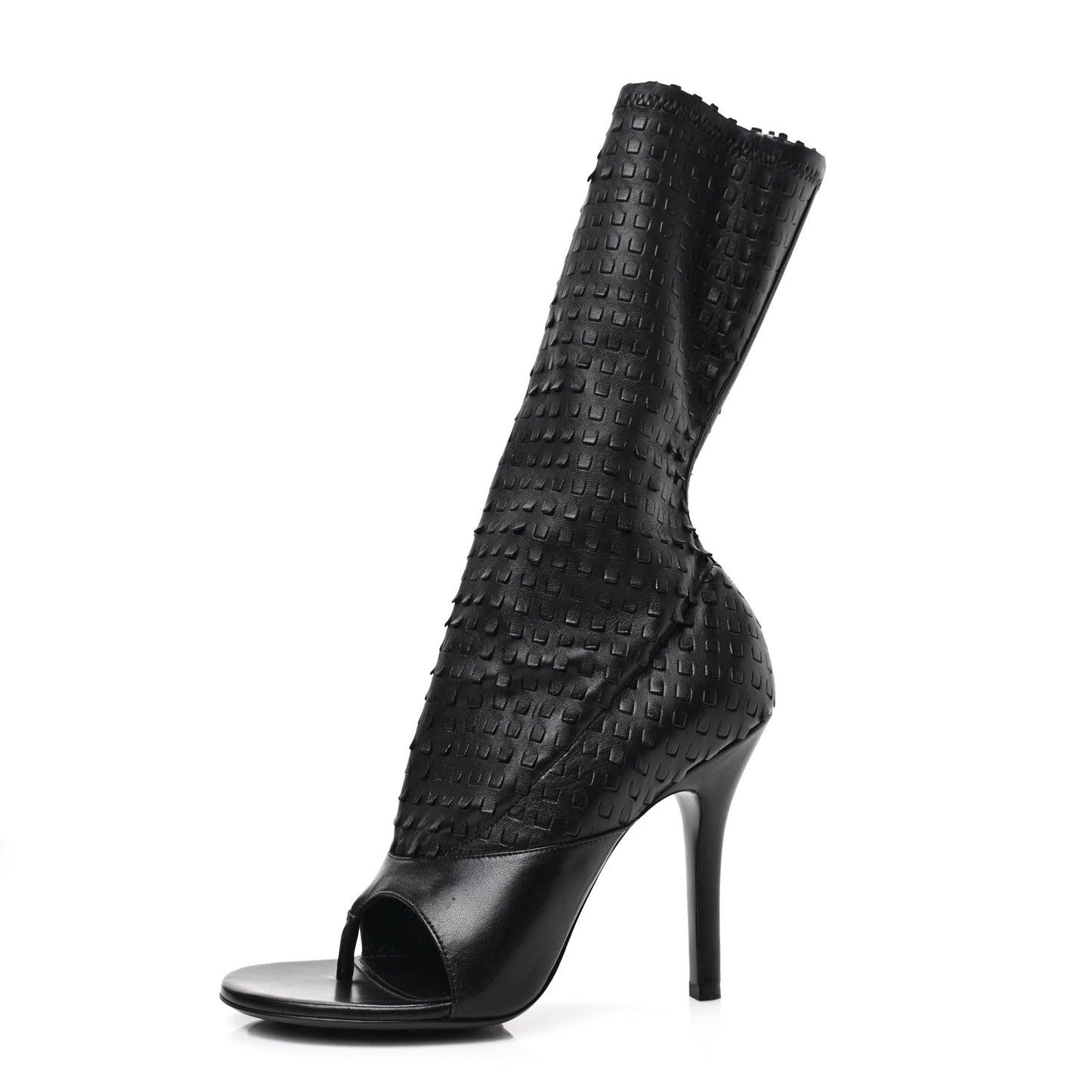 Lambskin Look Book Thong Boots 40 Black