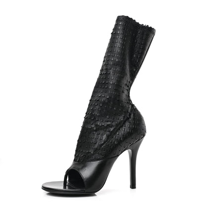 Givenchy Lambskin Look Book Thong Boots 40 Black 1 of 8