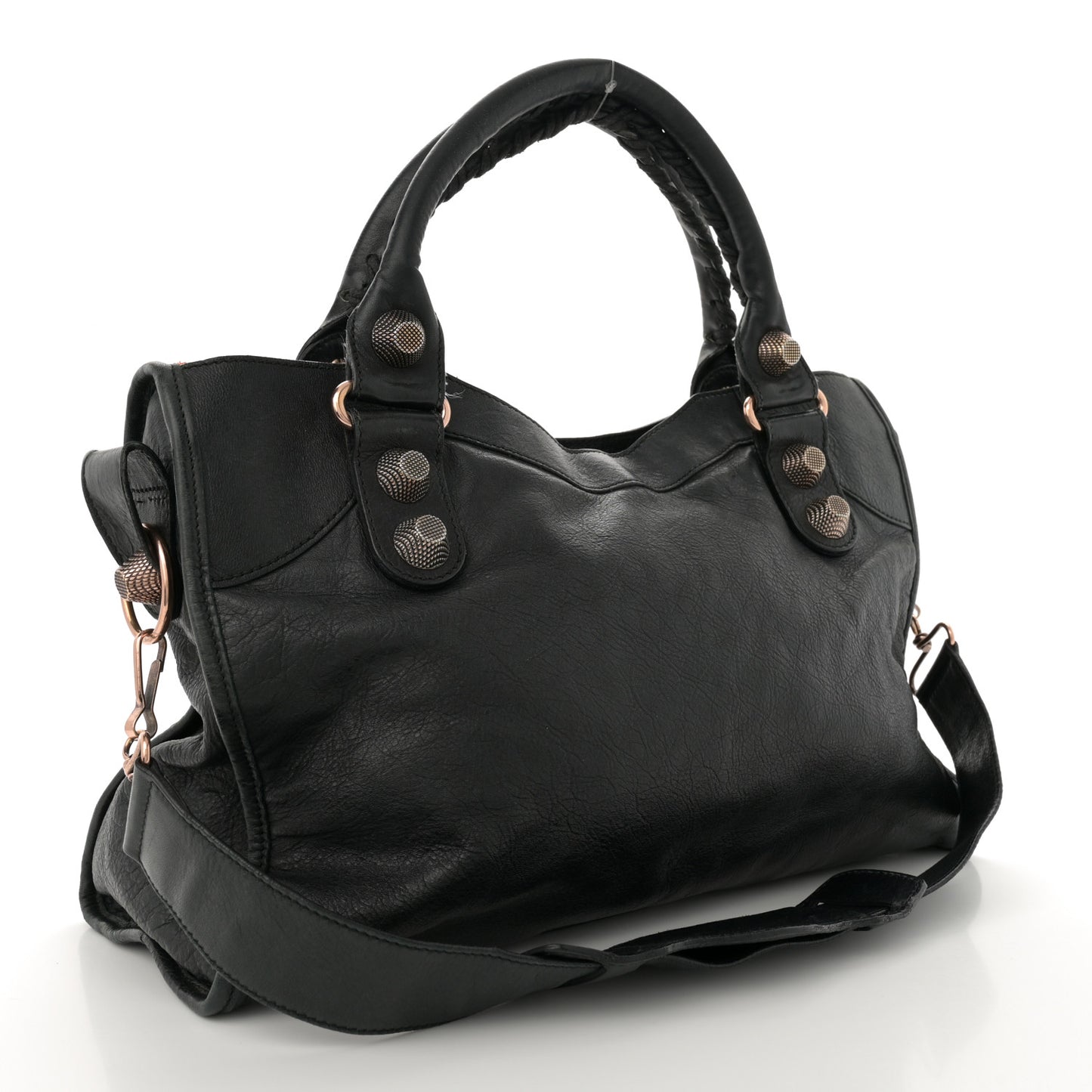 Agneau Giant 21 Rose Gold Hardware City Black