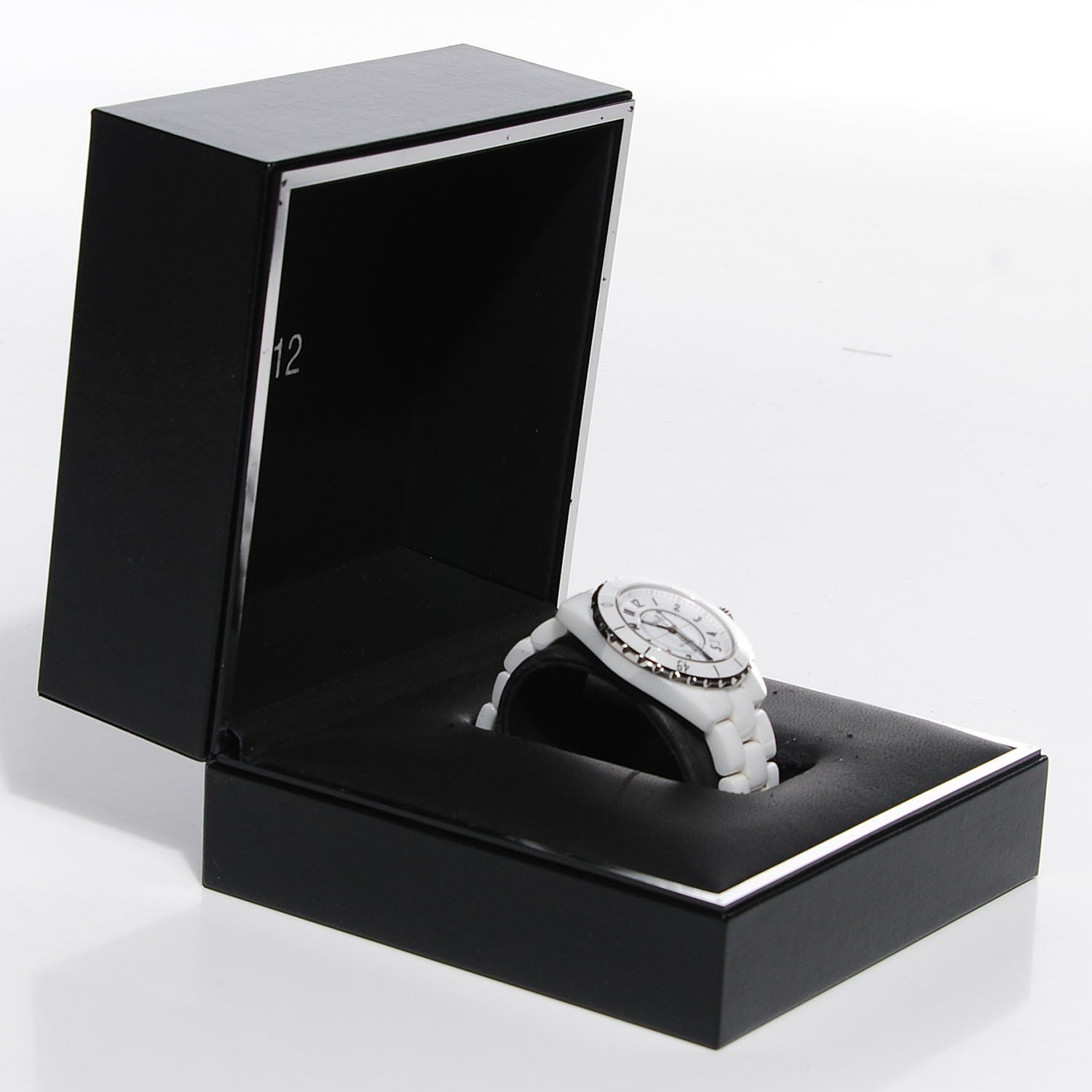 Chanel Stainless Steel Ceramic 38mm J12 Automatic Watch White 6 of 7
