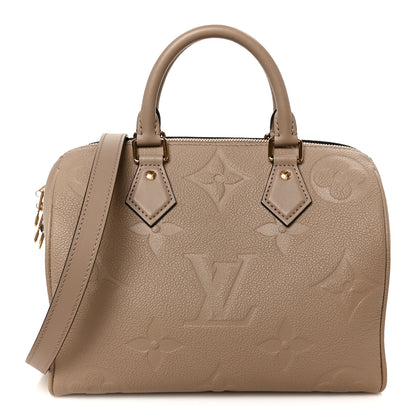 Louis Vuitton Empreinte Monogram Giant Speedy Bandouliere 25 Tourterelle 1 of 11