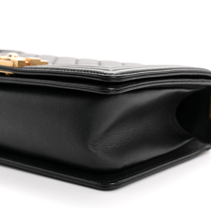 Chanel Caviar Quilted Medium Boy Flap Black 8 of 9
