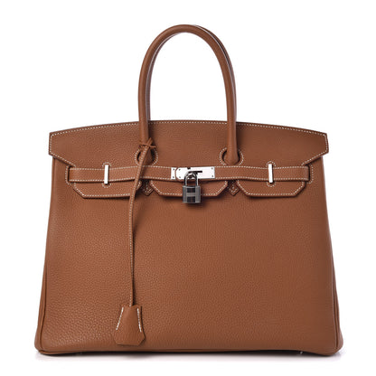 Hermes Togo Birkin 35 Gold 1 of 32