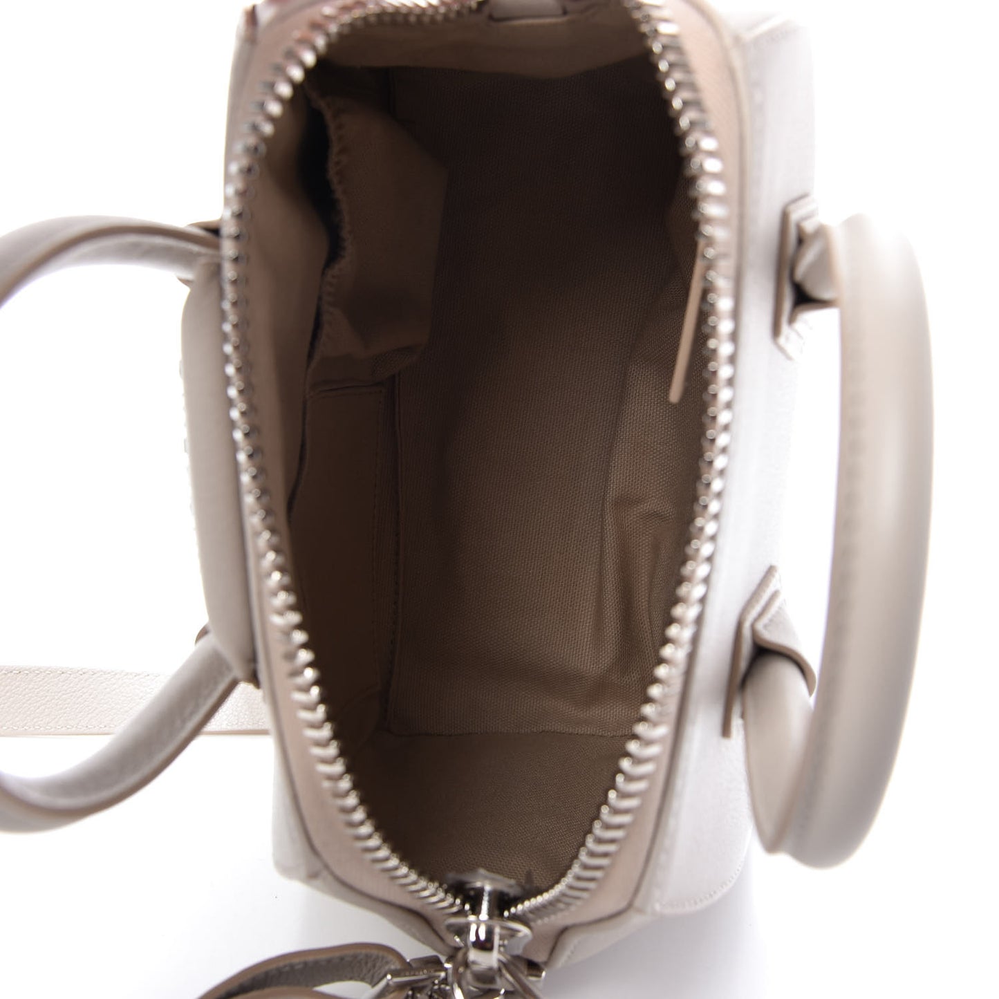 Sugar Goatskin Mini Antigona Beige Buff