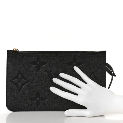 Louis Vuitton Empreinte Monogram Giant Neverfull MM Pochette Black 2 of 7