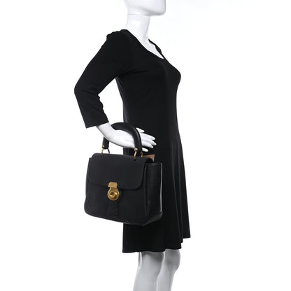 Burberry Trench Calfskin Medium DK88 Top Handle Bag Black 3 of 9