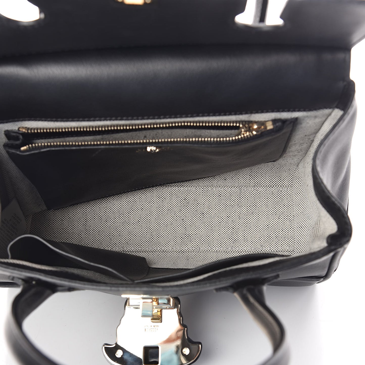 Calfskin Medium Palazzo Empire Bag Black