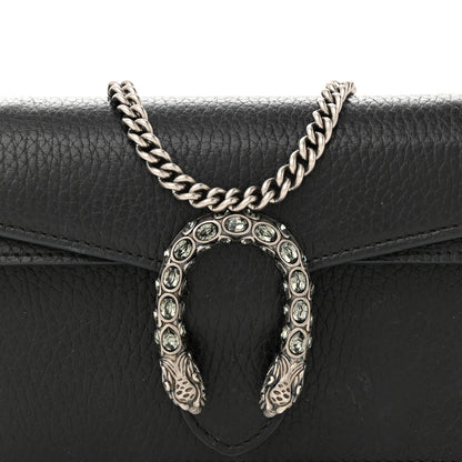 Gucci Calfskin Super Mini Dionysus Shoulder Bag Black 7 of 12