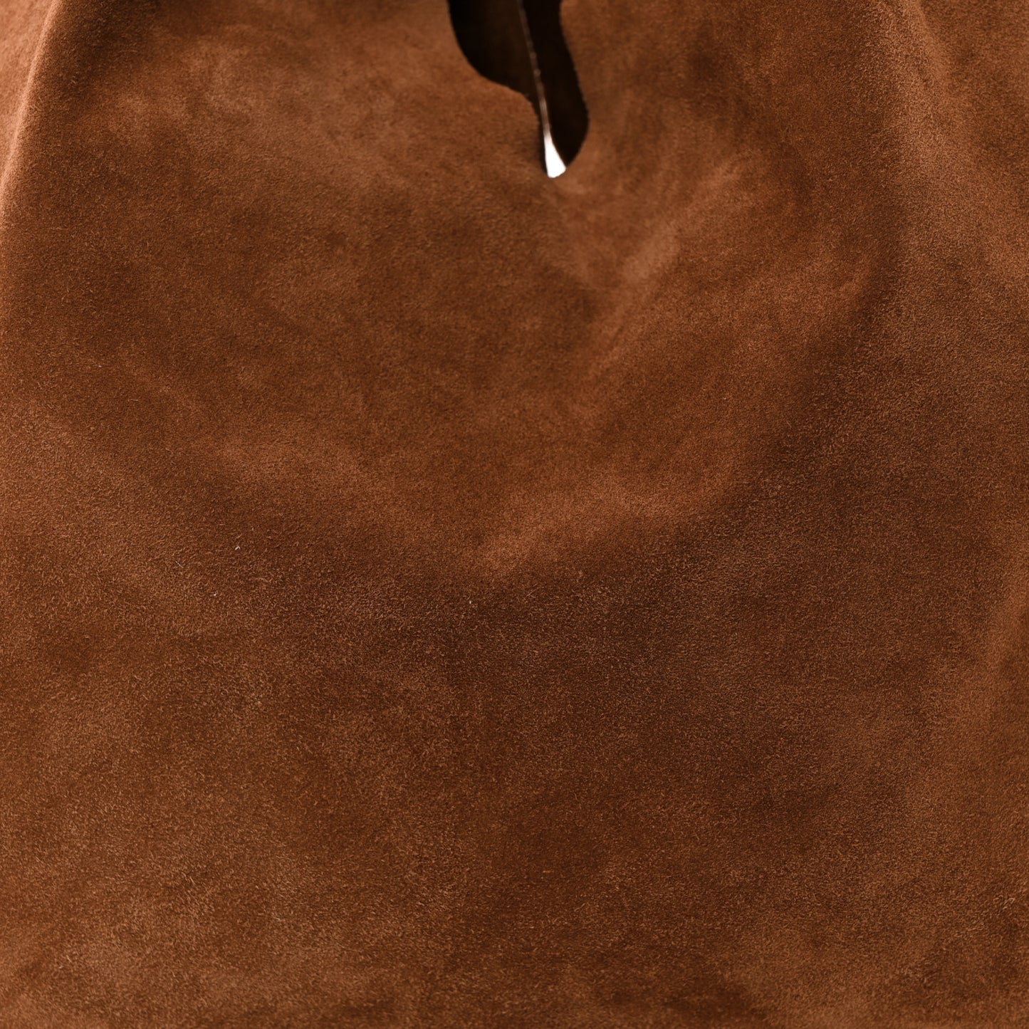 Suede Bindle Bag Saddle