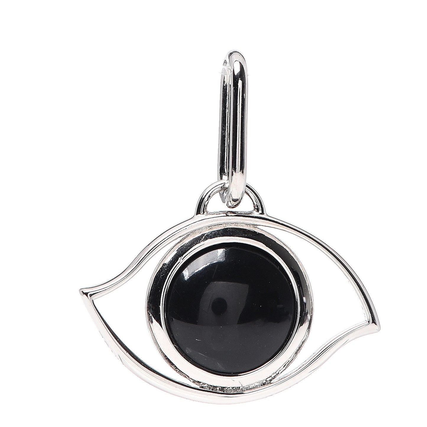 Palladium Onyx Eye Curiosite Charm