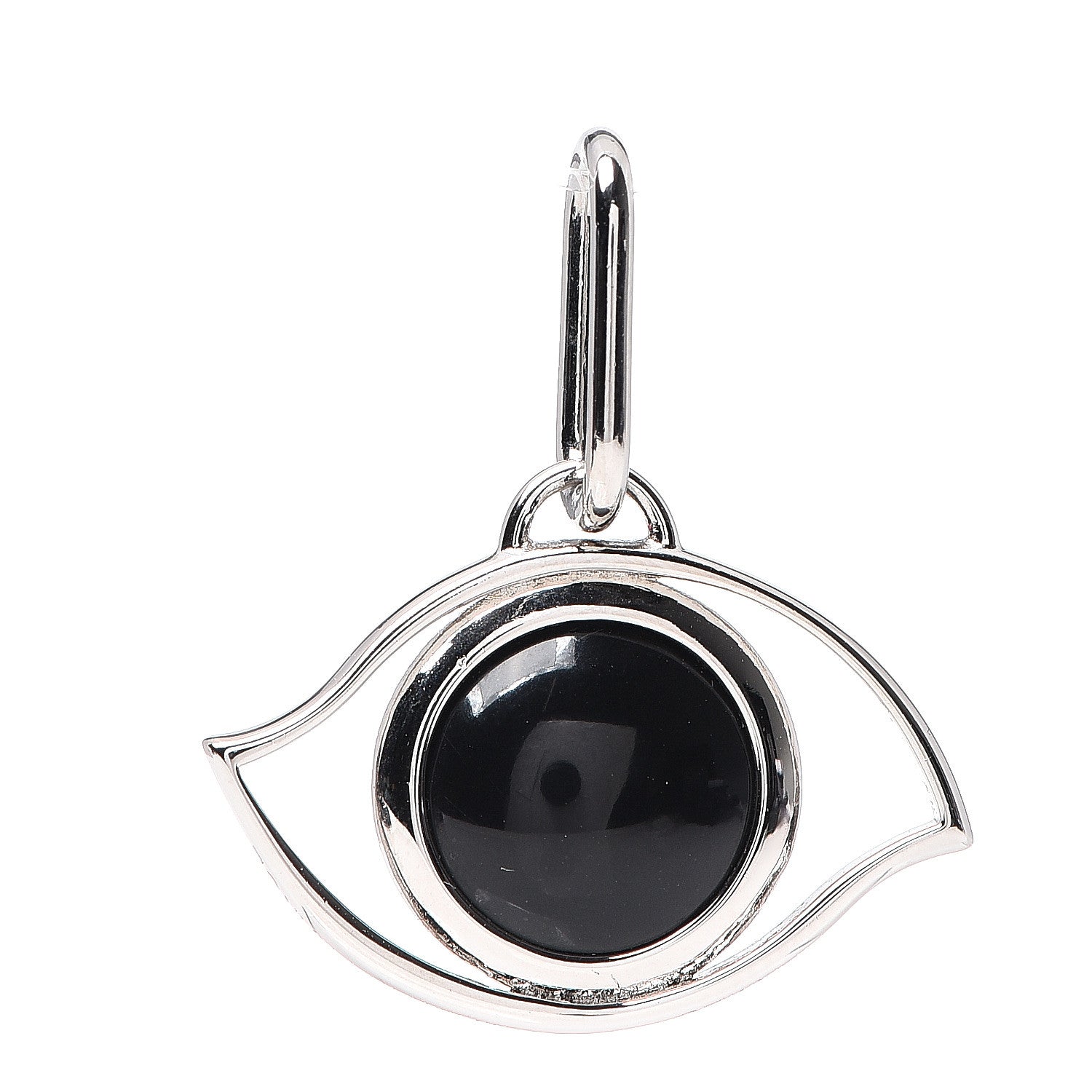 Hermes Palladium Onyx Eye Curiosite Charm 1 of 4